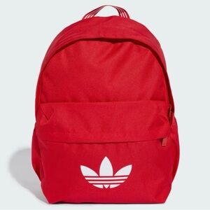 Adidas Classic Red Backpack with White Logo NWT